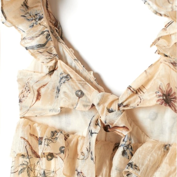 H&M Lyocell-blend flounced dress-worn once - Picture 6 of 13